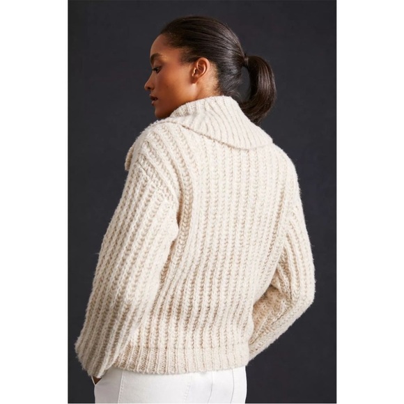 ANTHROPOLOGIE Pilcro Flower Cardigan Sweater Cheerful Smile Flower size xs - Picture 5 of 16